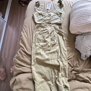 showpo  Olive Green two piece set Dress